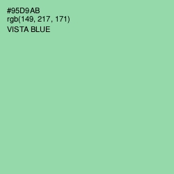 #95D9AB - Vista Blue Color Image