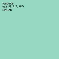 #95D9C5 - Sinbad Color Image