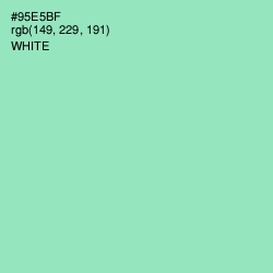 #95E5BF - Algae Green Color Image