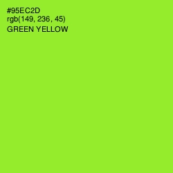 #95EC2D - Green Yellow Color Image