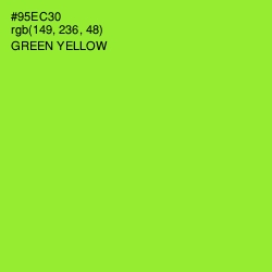 #95EC30 - Green Yellow Color Image