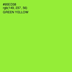 #95ED38 - Green Yellow Color Image