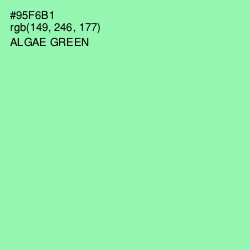 #95F6B1 - Algae Green Color Image