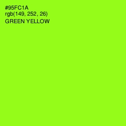 #95FC1A - Green Yellow Color Image