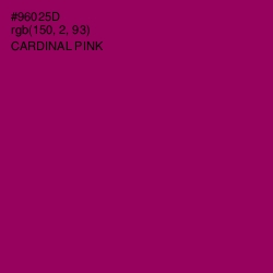 #96025D - Cardinal Pink Color Image