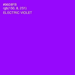 #9608FB - Electric Violet Color Image