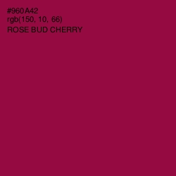 #960A42 - Rose Bud Cherry Color Image