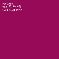 #960A58 - Cardinal Pink Color Image