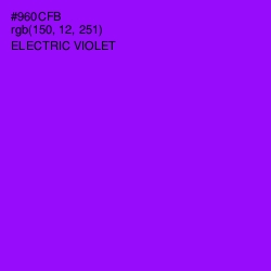 #960CFB - Electric Violet Color Image