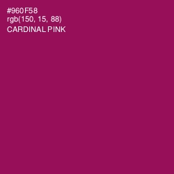 #960F58 - Cardinal Pink Color Image