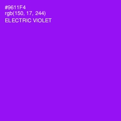 #9611F4 - Electric Violet Color Image