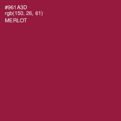 #961A3D - Merlot Color Image
