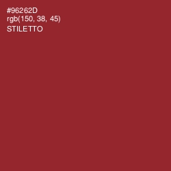 #96262D - Stiletto Color Image