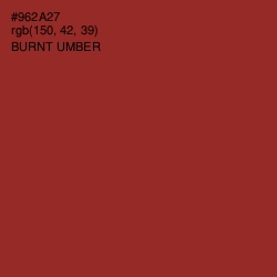 #962A27 - Burnt Umber Color Image