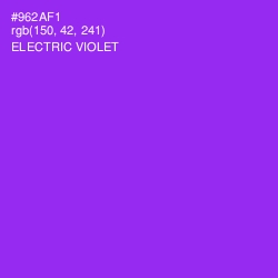 #962AF1 - Electric Violet Color Image