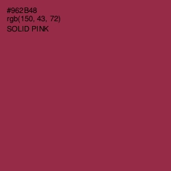 #962B48 - Solid Pink Color Image