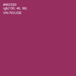 #962E60 - Vin Rouge Color Image