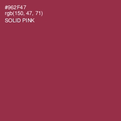#962F47 - Solid Pink Color Image