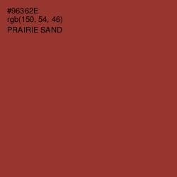 #96362E - Prairie Sand Color Image