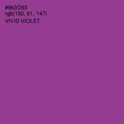 #963D93 - Vivid Violet Color Image