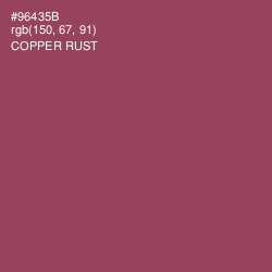 #96435B - Copper Rust Color Image