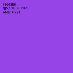 #9643E8 - Amethyst Color Image