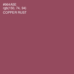 #964A5E - Copper Rust Color Image