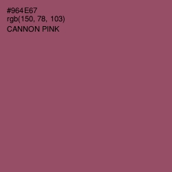 #964E67 - Cannon Pink Color Image