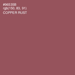 #96535B - Copper Rust Color Image