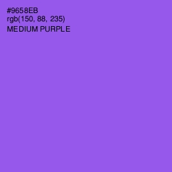 #9658EB - Medium Purple Color Image