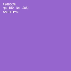 #9665CE - Amethyst Color Image