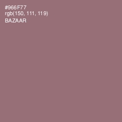 #966F77 - Bazaar Color Image