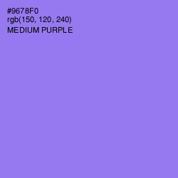 #9678F0 - Medium Purple Color Image