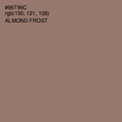 #96796C - Almond Frost Color Image