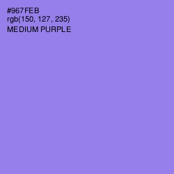 #967FEB - Medium Purple Color Image