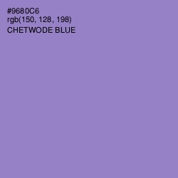 #9680C6 - Chetwode Blue Color Image