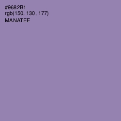 #9682B1 - Manatee Color Image