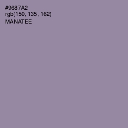 #9687A2 - Manatee Color Image