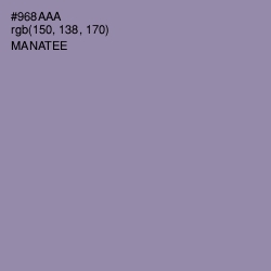 #968AAA - Manatee Color Image