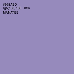 #968ABD - Manatee Color Image