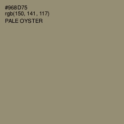 #968D75 - Pale Oyster Color Image