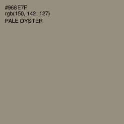 #968E7F - Pale Oyster Color Image