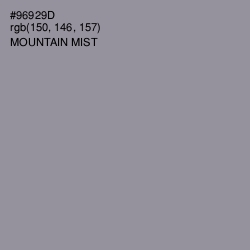 #96929D - Mountain Mist Color Image