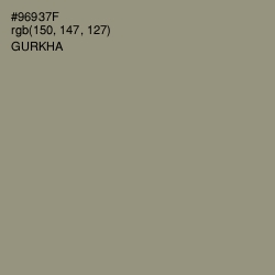 #96937F - Gurkha Color Image