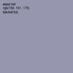 #9697AF - Manatee Color Image