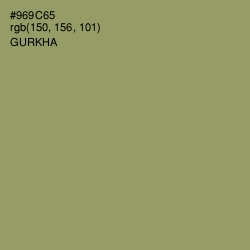#969C65 - Gurkha Color Image