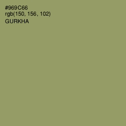 #969C66 - Gurkha Color Image