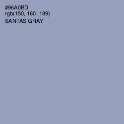 #96A0BD - Santas Gray Color Image