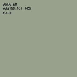 #96A18E - Sage Color Image