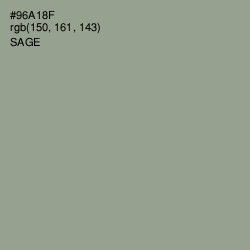 #96A18F - Sage Color Image